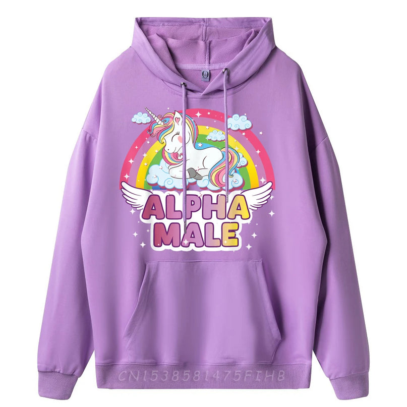Purple Sleeping Unicorn Hoodie