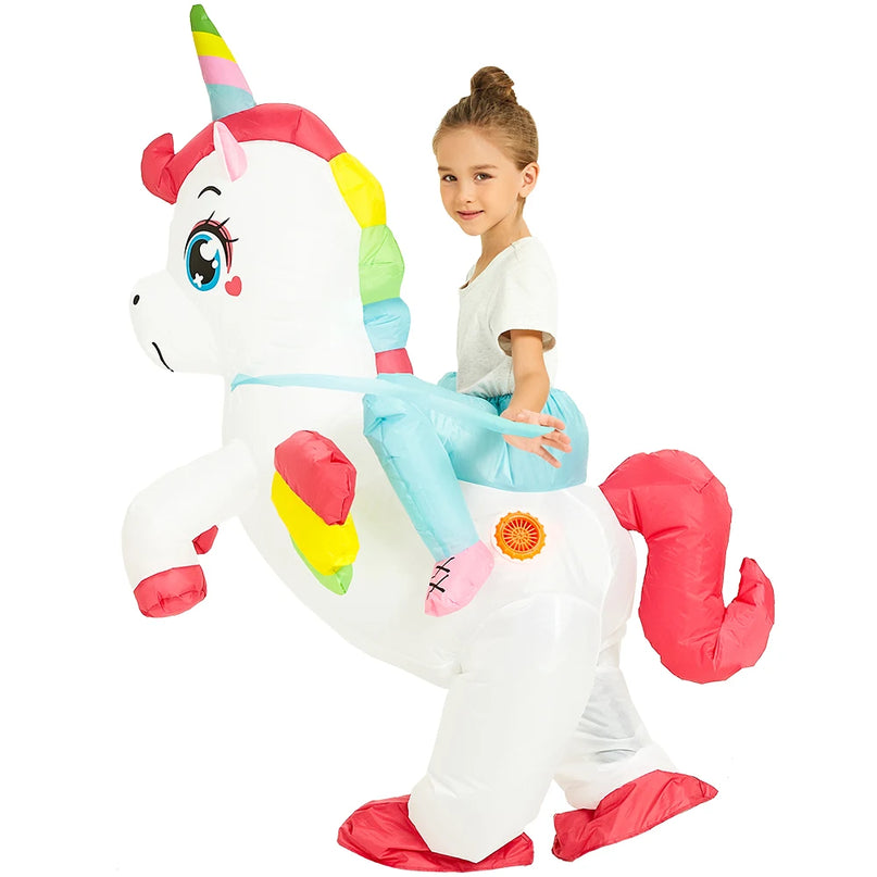 Fun Blue Unicorn Rider Costume
