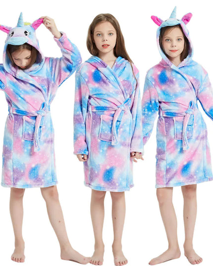 Galaxy Nebula Unicorn Bath Robe