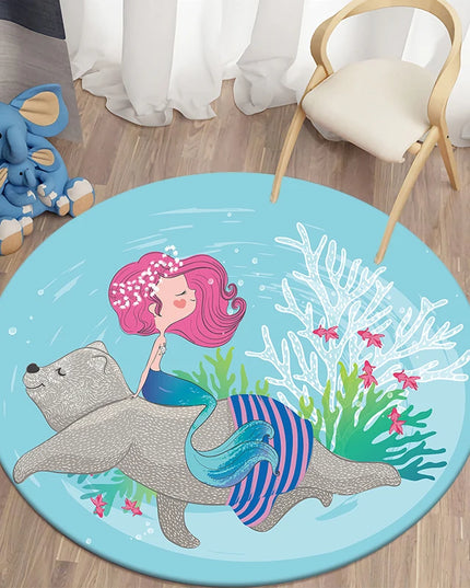 Magical Mermaid Unicorn Rug