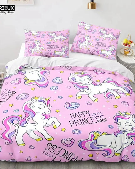 Happy Princess Unicorn Bedding