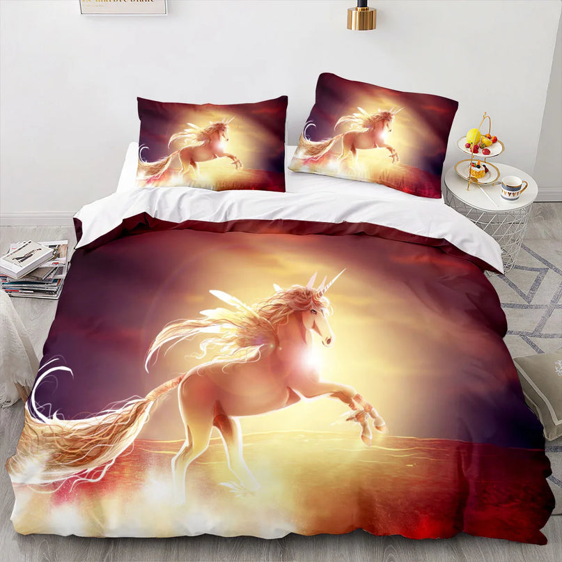 Sunset Unicorn Fantasy Bedding