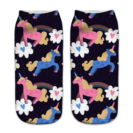 Crazy Dark Unicorn Socks
