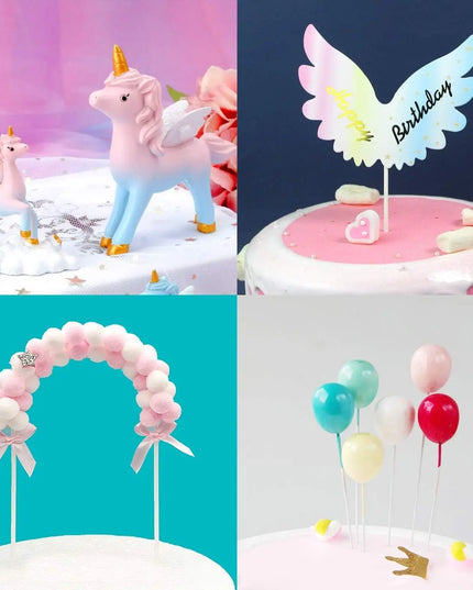Enchanted Unicorn Cake Topper with Arch