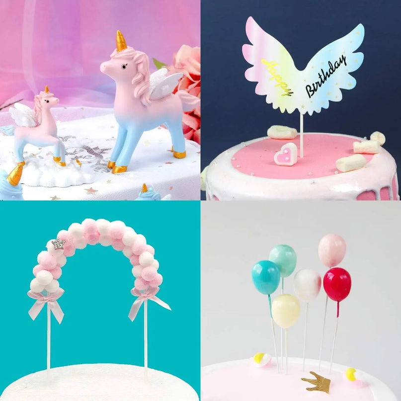Enchanted Unicorn Cake Topper with Arch