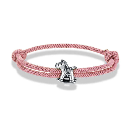Pink Rope Unicorn Bracelet