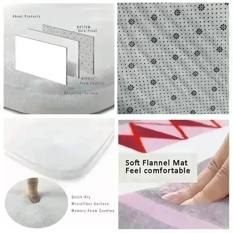 Pastel Heart Unicorn Rug