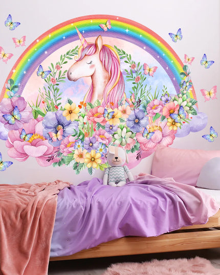 Large Unicorn Wall Sticker for Girls
