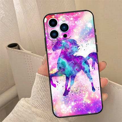 Watercolor Galaxy Rearing Unicorn Case