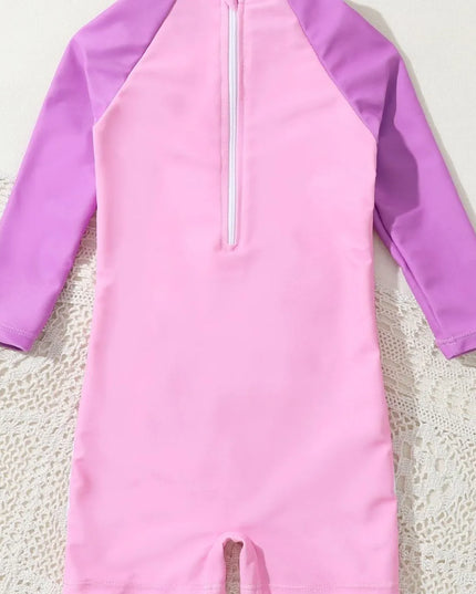 Kawaii Unicorn Rash Guard Swimsuit
