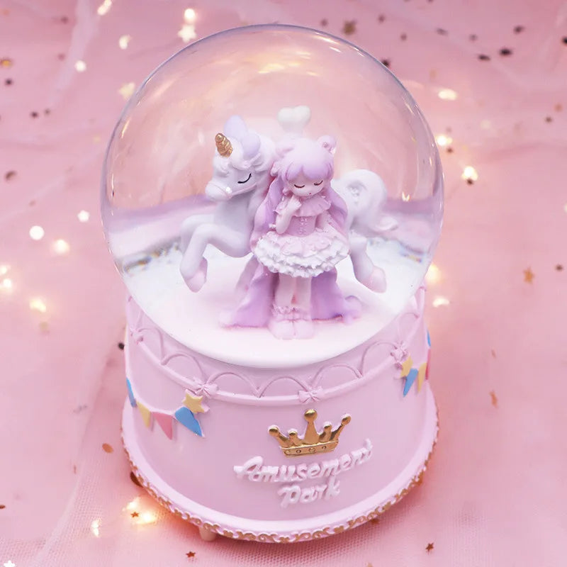 Magical Snow Globe with Unicorn