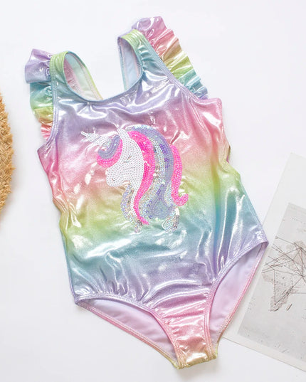 Shimmer Sequin Unicorn Swimsuit