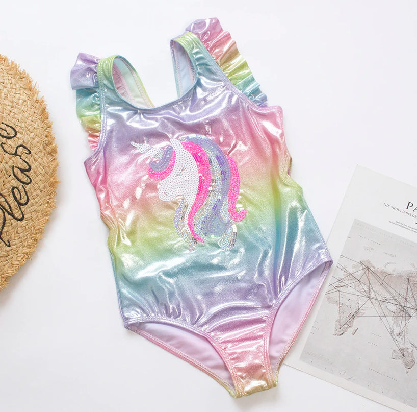 Shimmer Sequin Unicorn Swimsuit