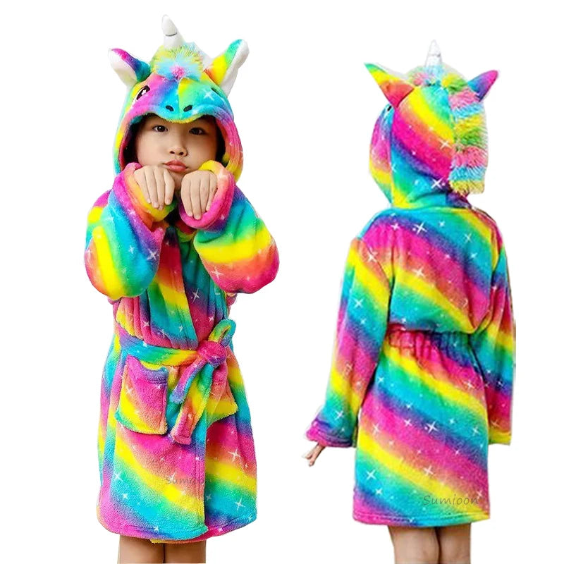 Rainbow Birthday Unicorn Robe