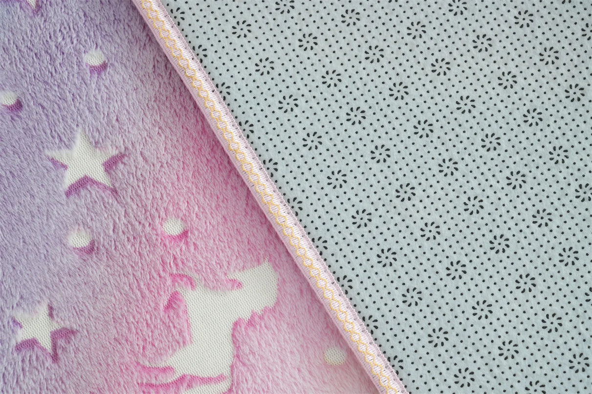 Starry Glow Unicorn Rug
