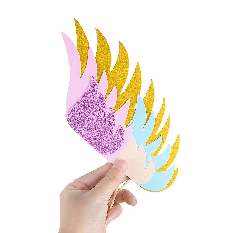 Large Unicorn Cake Topper with Wings