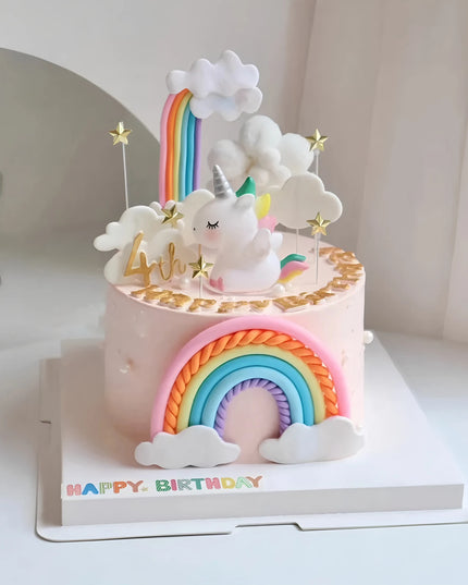 12-Piece Unicorn Cake Topper Set