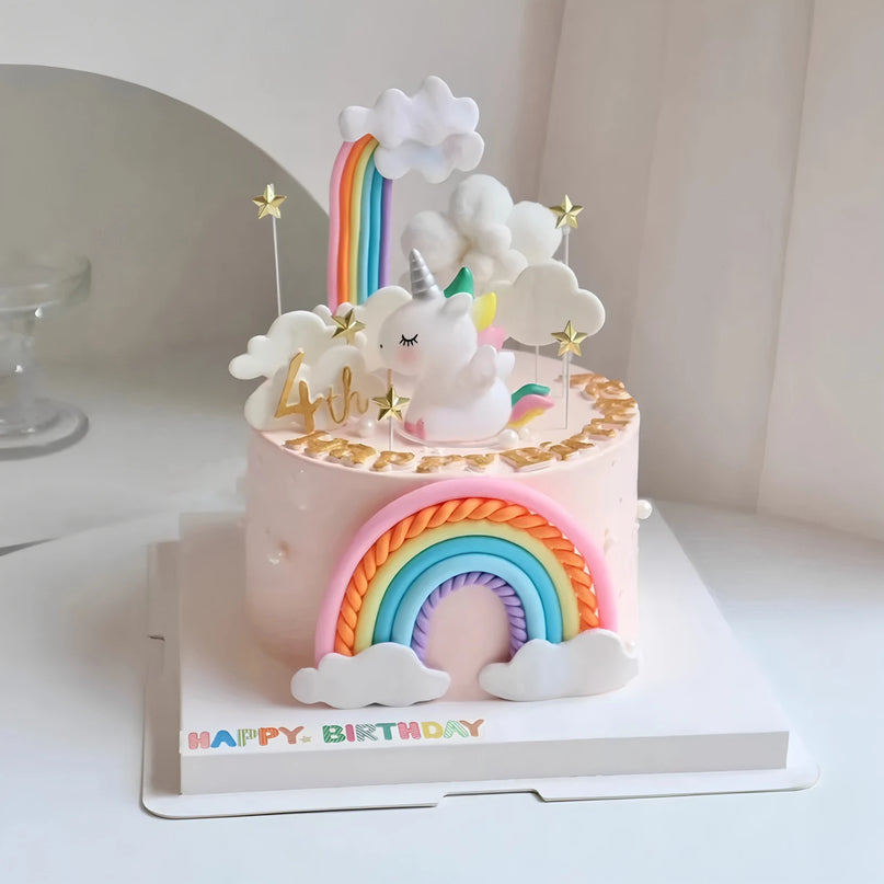 12-Piece Unicorn Cake Topper Set