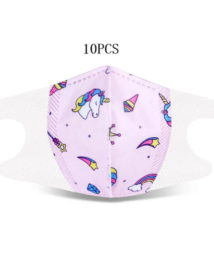 Pink Unicorn Face Mask 10 Pack