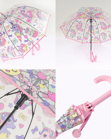 Kawaii Clear Unicorn Umbrella