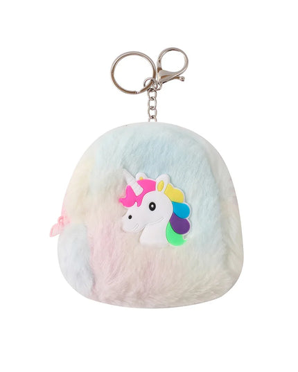 Pastel Plush Backpack Purse