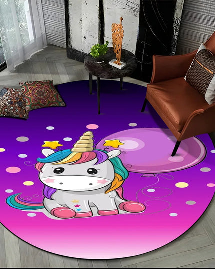 Purple Balloon Unicorn Rug