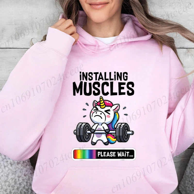 Pink Kawaii Unicorn Hoodie