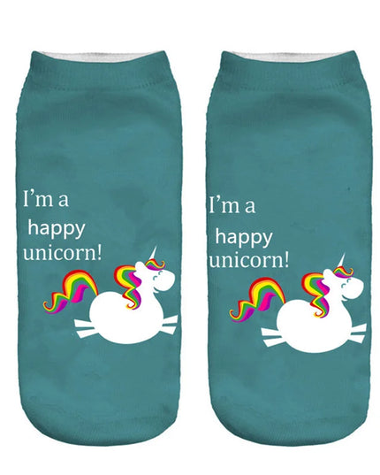 Happy Unicorn Cozy Socks