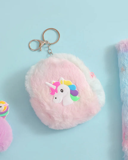 Pastel Plush Backpack Purse