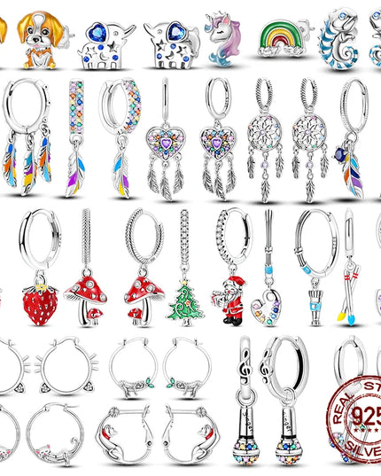 Flying Pegasus Unicorn Drop Earrings