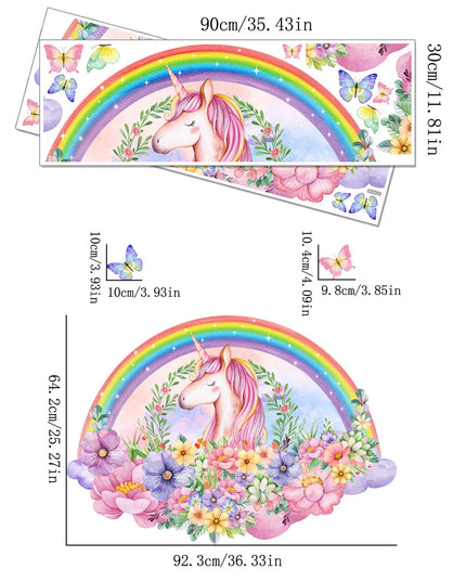 Unicorn Wall Sticker for Nursery Room