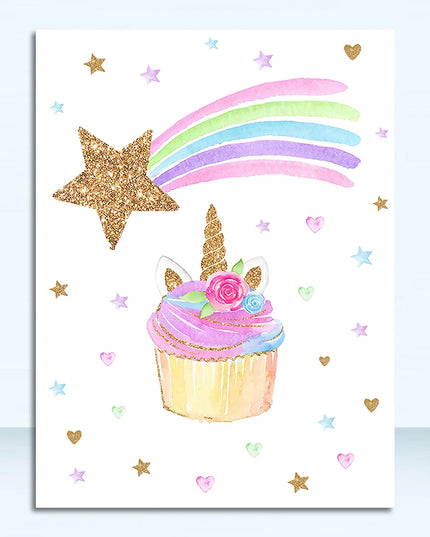 Nordic Unicorn Wall Art Print