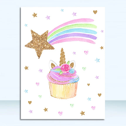 Nordic Unicorn Wall Art Print