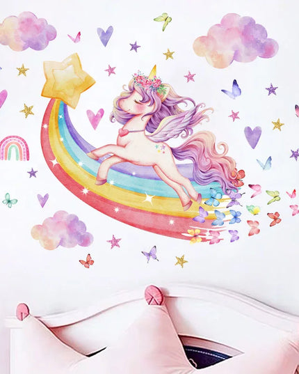Purple Unicorn Wall Sticker