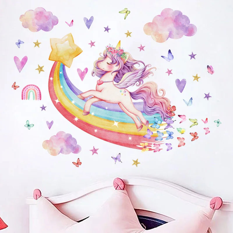 Purple Unicorn Wall Sticker