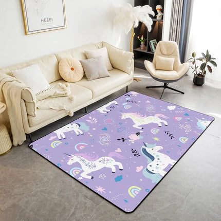 Galloping Unicorns Room Rug