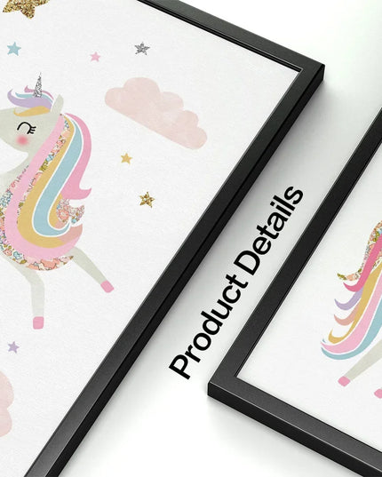 Unicorn Canvas Wall Art for Nursery