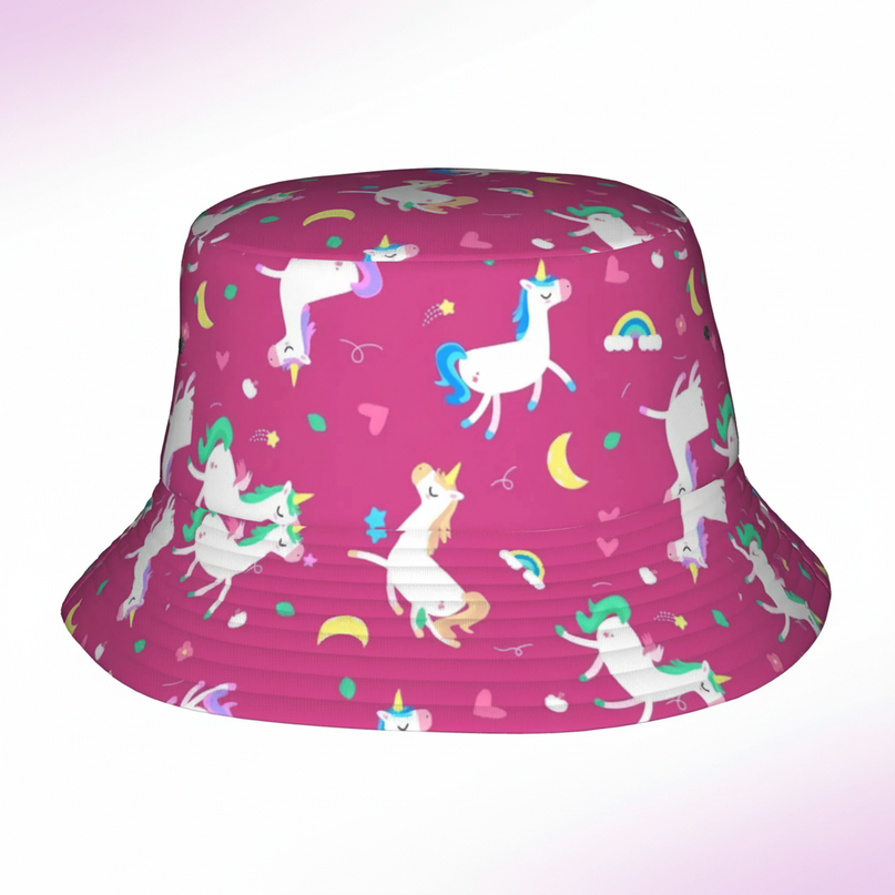 adult unicorn hat - white-bg