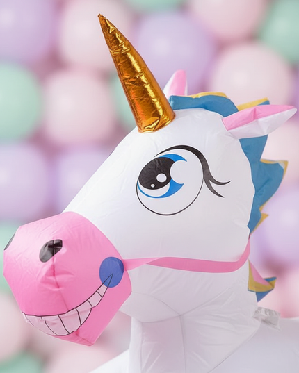 adult unicorn inflatable costume - detail