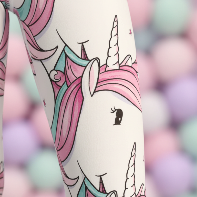adult unicorn leggings - detail