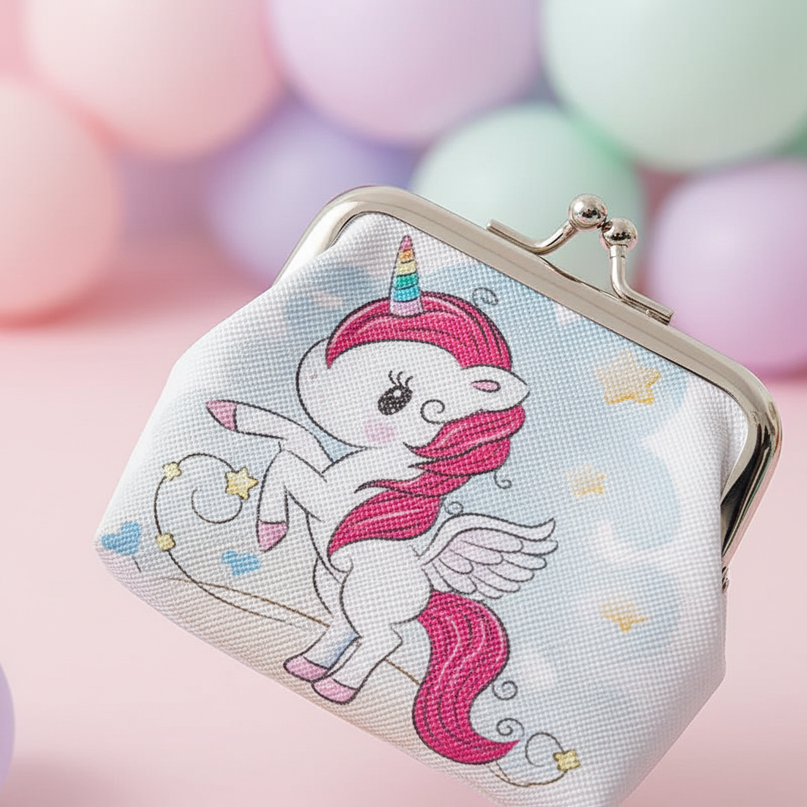 adult unicorn purse - detail
