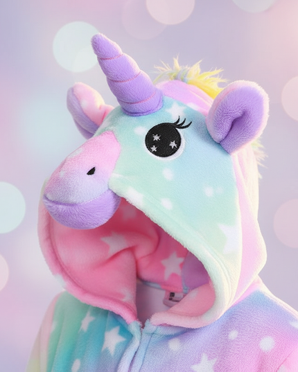adult unicorn robe - detail