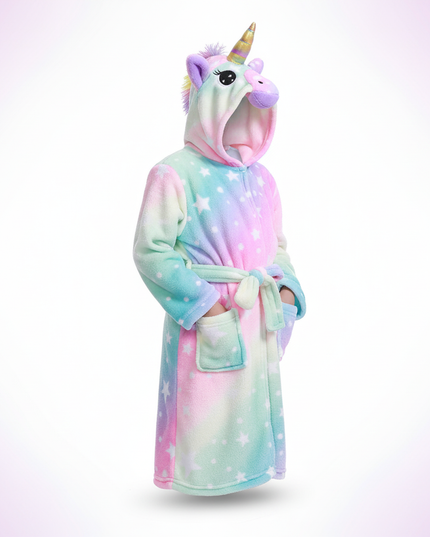adult unicorn robe - white-bg