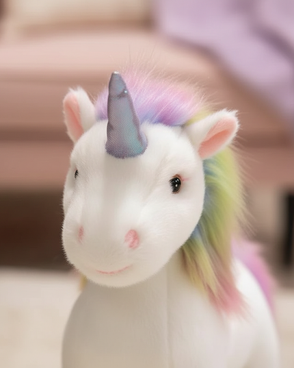 airbrush plush unicorn - detail