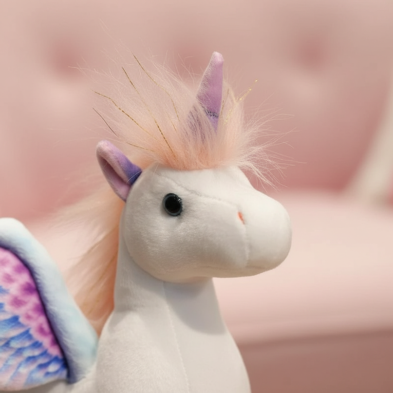 alicorn stuffed animal - detail