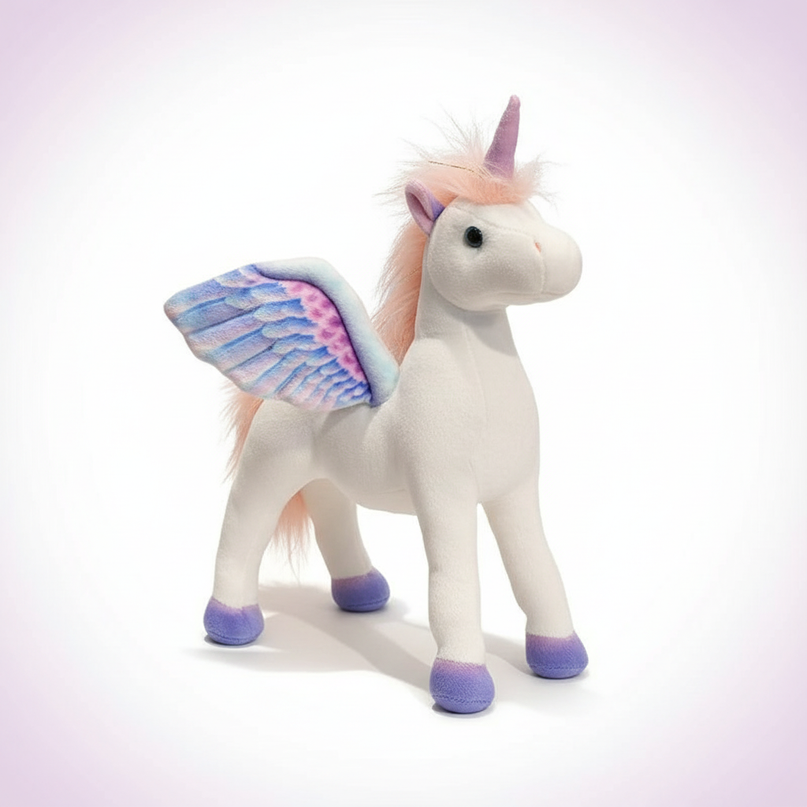 alicorn stuffed animal - white-bg