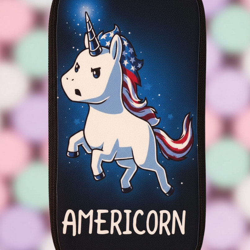 americorn pencil case - detail