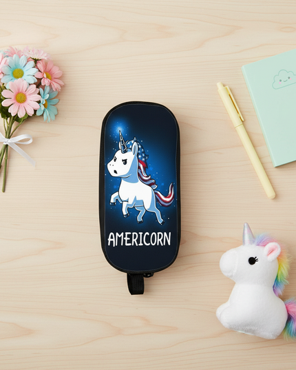 americorn pencil case - flat-lay