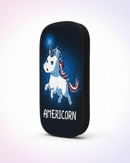 americorn pencil case - white-bg