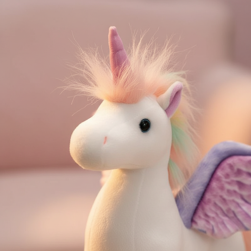 angel unicorn plush - detail